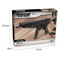 Bloques de Construcción de Armas Militares, Pistola de Asalto MP5 Artificial, Modelo de Simulación, Juguete, Accesorios para Juegos Militares