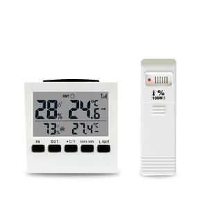 Thermomètre hygromètre numérique sans fil, capteur de température et d'humidité, écran LCD rétroéclairé, moniteur de température et d'humidité intérieur/extérieur - Product Image 6