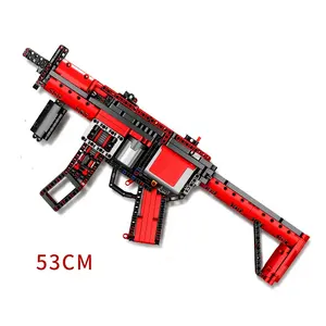 Blok Bangunan Garis Depan/Model Pistol MP5/Mainan Elektrik/Mainan Model Senjata Api (PA00299)