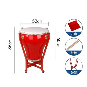 Tambor Tradicional Chino Grande para Danza Folclórica, con Florero y <span class=keywords><strong>Baquetas</strong></span> - Product Image 1