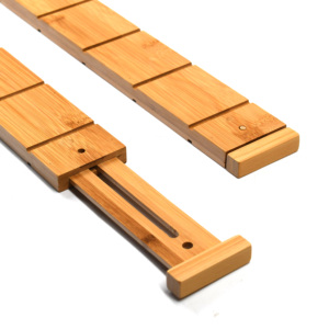 Organisateurs de tiroirs, séparateur de tiroir en bambou, légende écologique, lot de 4, 17-22 pouces, réglable, extensible, bois, Logo personnalisé - Product Image 4