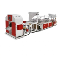 Machine entièrement automatique de fabrication de sacs poubelles à cordon de 800 mm, machine à fabriquer des sacs poubelles en PE sur rouleau avec cordon de serrage