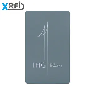Cartão de chave inteligente rfid personalizado, codificado, 13.56mhz mf 1k/4k, controle de acesso, pvc rfid, cartão chave do hotel