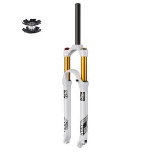 <span class=keywords><strong>Fourche</strong></span> de suspension de vélo 26/27,5/<span class=keywords><strong>29</strong></span> pouces, <span class=keywords><strong>fourche</strong></span> à frein à disque QR9mm 1-1/8 Contrôle manuel Alliage de magnésium Amortisseur à air Course <span class=keywords><strong>140mm</strong></span> - Product Image 1