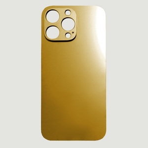 Dos en titane ultra-mince pour <span class=keywords><strong>iPhone</strong></span> 16 ProMax Accessoires de téléphone portable de luxe plaqués or <span class=keywords><strong>avec</strong></span> <span class=keywords><strong>un</strong></span> design de barre unique - Product Image 1