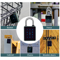 Candado Inteligente de Combinación RIXIANG T55C-TT, Impermeable IP, de Aluminio, Recargable por USB, Control por Aplicación, Entrada sin Llave, Contraseña y Tarjeta