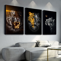 Salon lion peinture murale Wall Art animal peinture décorative
