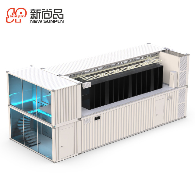 20 Ft Container Data Center ISO Certified Modular Fast Installation Fire Resistant Water Tight Low Power Consumption