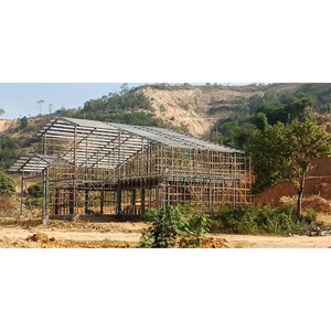 Structures en acier modulaires, maisons préfabriquées légères, services de soudage, pliage et découpe, certifiées ISO, <span class=keywords><strong>toiture</strong></span> en tôle métallique personnalisée - Product Image 2