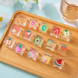 Giocattoli Antistress Morbidi in TPR HARDWORK, Cubetti di Frutta Colorati e Trasparenti per Bambini, Ragazzi e Ragazze, Giocattolo Sensoriale Promozionale - Product Image 1