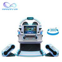 Immersive 360 °   Simulador de Naves Espaciales VR con Plataforma de Movimiento Dinámico, Atracción Multisensorial para FEC y Parques Temáticos