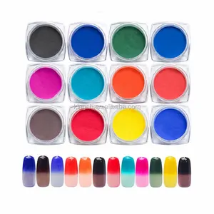 Nail Art Gradient Powders Thermal Color Change Temperature Thermal顔料For Nails