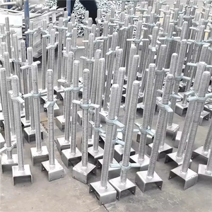 Andamio galvanizado de alta calidad Base de acero Gato ajustable Andamio Base <span class=keywords><strong>Jack</strong></span> - Product Image 6