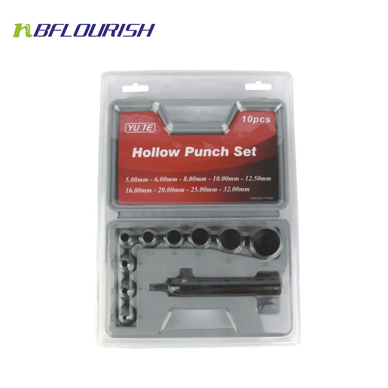Yute 10 PCS 45#steel leather hole punch