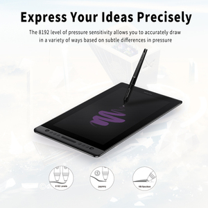 HUION KAMVAS Pro 16 Tavoletta Grafica Digitale <span class=keywords><strong>Portatile</strong></span> con Display a Penna e Schermo <span class=keywords><strong>Touch</strong></span> per Disegno - Product Image 2