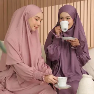 L0049 2023 khiêm tốn ramadan đóng Dubai abaya khimar hồi giáo thiết lập hijab Thổ Nhĩ Kỳ ăn mặc phù hợp với nữ islam EID trùm đầu abayas