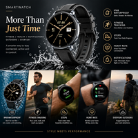 Montre connectée ronde SENBONO 1,32 pouce, plusieurs modes sportifs, réponse aux appels, notifications de messages, montre connectée de fitness IP68