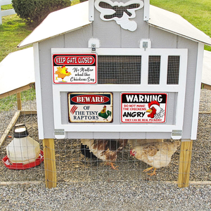 Letrero Personalizado de Mantener la Puerta Cerrada, Sin Importar lo Que Dijan los Pollos, Proveedor de Señales de Tráfico con Certificació<span class=keywords><strong>n</strong></span> ISO - Product Image 4