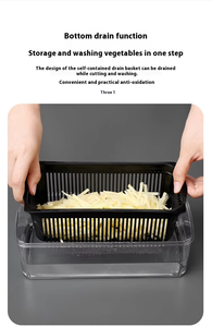 Wholesale Hand Operated Vegetable Slicer Cutter 26 in 1 <b>Drum</b> Manual Vegetable Chopper Scraping Wiping Kitchen Vegetable Chopper - Product Image 6