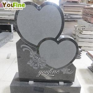 Pierre tombale <span class=keywords><strong>en</strong></span> granit, ange, cœur avec fleurs <span class=keywords><strong>pour</strong></span> <span class=keywords><strong>tombe</strong></span> - Product Image 5