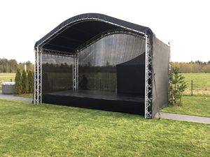 Caja cuadrada personalizada, pernos de espiga, torre, altavoz, pantalla de armazón, matriz de línea de aluminio, pantalla LED, iluminación, sistema de armazón de escenario - Product Image 1