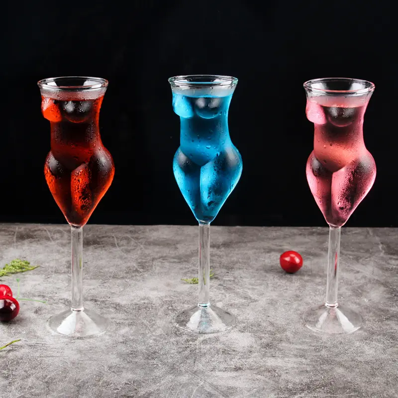 Weinbar Club beliebte Frau Körper sexy Rotwein glas Tasse