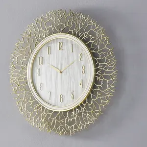 מודרני עגול שעון קיר אמנות רומי ספרות יצירתי שקט קיר שעון בית משרד קישוט