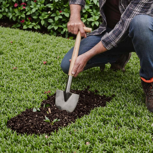 Bêche industrielle en acier inoxydable tranchage manuel facile des racines toute l'année bois <span class=keywords><strong>de</strong></span> frêne personnalisable pour outil <span class=keywords><strong>de</strong></span> jardin - Product Image 5