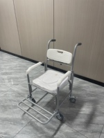 Chaise de toilette 4-en-1 avec siège surélevé, chaise de toilette médicale pour personnes âgées et handicapées