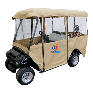 डीलक्स 4-व्यक्ति गोल्फ गाड़ी कवर भंडारण ड्राइविंग संलग्नक फ़िट ईज़ी जाने, क्लब कार, यामाहा गाड़ी, 100% निविड़ अंधकार और ripstop कपड़े - Product Image 1