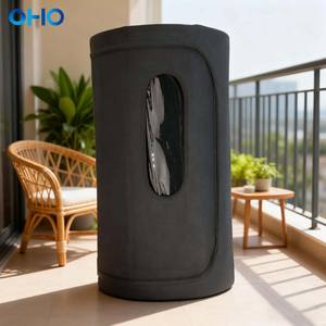 Taşınabilir kuru Sauna çadır yuvarlak dairesel ev sıcak odası daire Villa doğrudan Sauna çadır için beşgen tasarım - Product Image 2