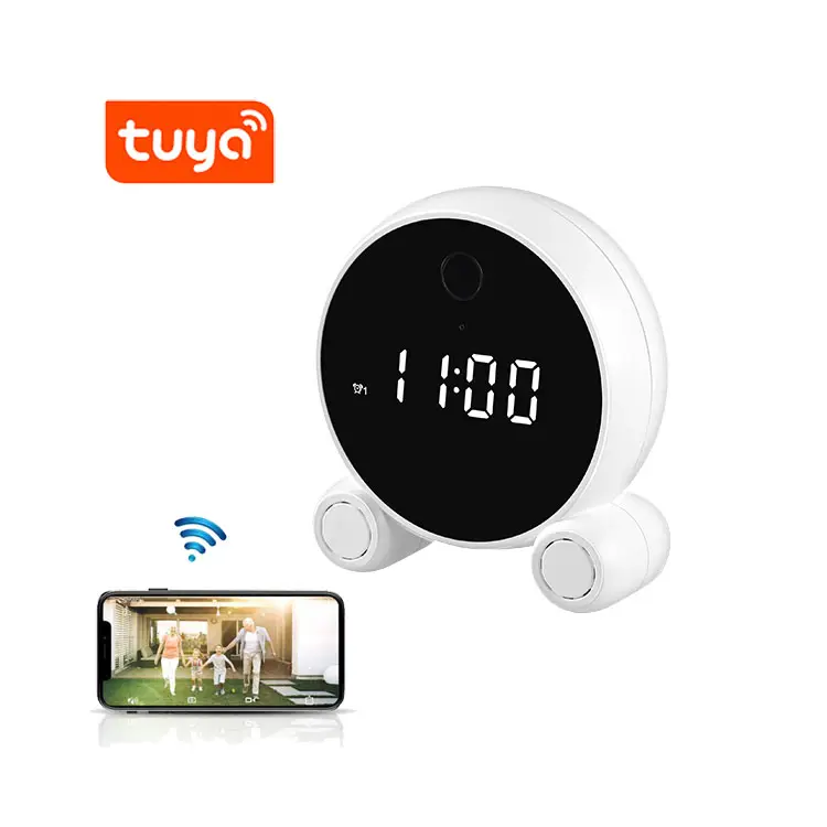 White Mini Wifi Camera IR Distance With USB Charging Long Time Using