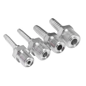 20191 Conexión Hidráulica de 90 Grados, Reductora Métrica, de Acero Galvanizado Forjado, con Cabeza Hexagonal para Tubo/Manguera - Product Image 3