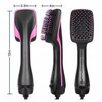 Sèche-cheveux ionique professionnel à massage chaud, avec flux d'air concentré, vent froid et chaud pour une coiffure de salon exquise et durable