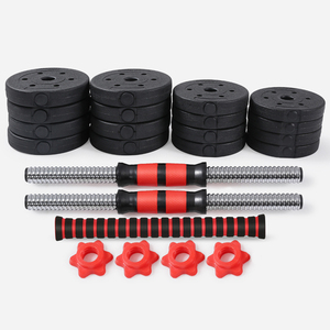 Haltères multicolores <span class=keywords><strong>2</strong></span> en 1, multicolores, exercice, 10KG 15KG 20KG 30KG 40KG, Protection de l'environnement, matière de ciment - Product Image 4