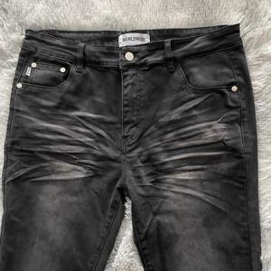 DENIMGUYS hommes Vintage maigre pantalon évasé haute rue décontracté empilé maigre Bootcut Denim <span class=keywords><strong>jean</strong></span> pantalon hommes - Product Image 3