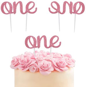 Set de Decoración para el Primer Cumpleaños de Niña: Bandera, Corona, Pastel de Cumpleaños, Etiqueta, Diadema de Corona, Artículos de Decoración para el Lugar y la Fiesta - Product Image 4