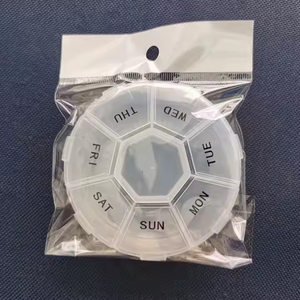 Weekly Pill Box Wholesale Promotional Portable Plastic Travel Plastic Pill Box