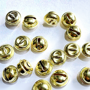 กระดิ่งโลหะขนาดเล็ก 12 มม.-30 มม. สำหรับงานเทศกาล ตกแต่งบ้าน ทำกระดิ่งสำหรับสุนัข กระดิ่งคริสต์มาสแบบชุบ - Product Image 2