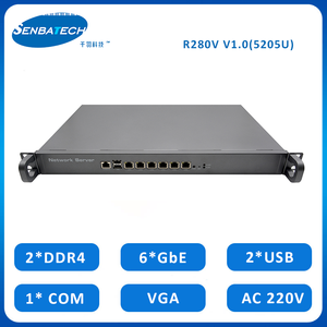 सस्ता 1u रैकमाउंट फायरवॉल सर्वर पीसी 6 i225v 2.5g गीगाबिट विद्युत पोर्ट मिनी पीसी सर्वर हार्डवेयर रैकमाउंट - Product Image 2