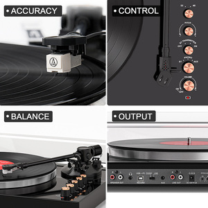 Platine <span class=keywords><strong>vinyle</strong></span> puissante AUDMIC DLB-005, <span class=keywords><strong>lecteur</strong></span> de disques <span class=keywords><strong>vinyle</strong></span> vintage, audio Technica, Bluetooth, cartouche électrique, préampli phono, <span class=keywords><strong>valise</strong></span> - Product Image 5