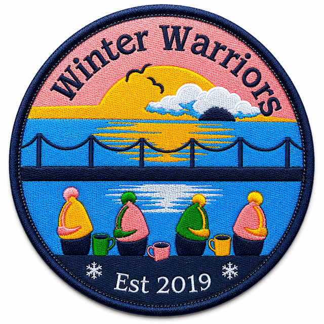 Factory Wholesale Custom Personalized 3D Flower Sewn Fabric Heat Press Sticker Merrow Edge Woven Patches for Clothing and Hats