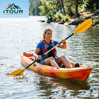 Kayak Pliable Premium Robuste pour la Pêche, Canot Gonflable Étanche en PVC Haute Résistance, Équipement de Plein Air pour Aventures Nautiques