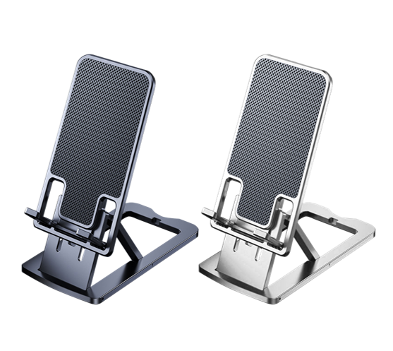 New Arrivals Adjustable Lifting Folding Portable Mobile Phone Holders Live Broadcast Desktop Aluminum Alloy Phone Stand Holder