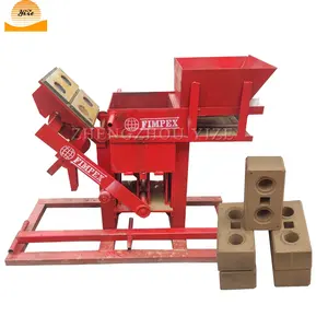 Máquina para fabricar bloques de barro de arcilla roja con enclavamiento manual