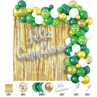 Kit de 70 ballons jetables écologiques espagnols pour guirlande et arche, idéal pour la décoration de fêtes d'anniversaire, d'Halloween, de Pâques et du Nouvel An