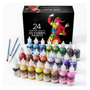 Fabric Paint Set Colors 24*29ml Non-toxic Paint For Fabric