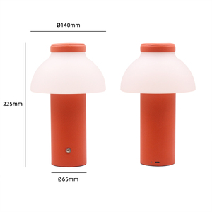 Lámpara de Escritorio LED Moderna, Regulable, Táctil, Recargable, de Metal, con 3 Colores, Lámpara de Mesa de Cuero para Adolescentes - Product Image 5