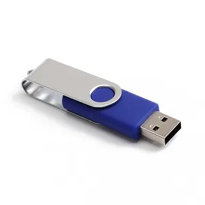 Prix le plus bas clé USB pivotante 1 Go clé USB 2.0 capacité réelle clé USB en vrac cadeau clé USB