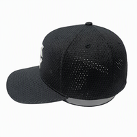 Gorra de béisbol transpirable 100% poliéster de malla completa al por mayor con visera precurvada, de secado rápido y ligera para correr, gimnasio y deportes.